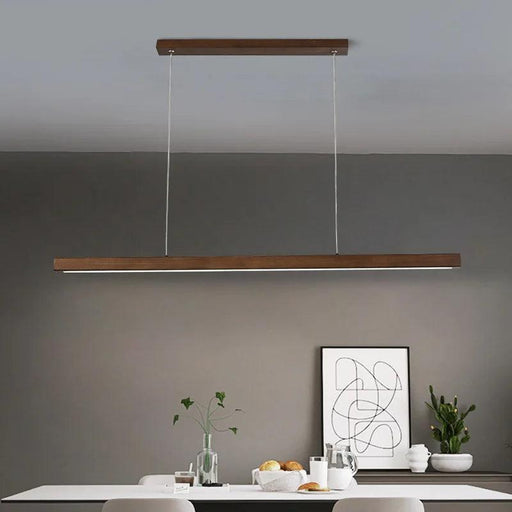 Modern Led Pendant Light Linear Hanging Lamp for Home Dining Room Kitchen Chandelier Black Decorative Ceiling Suspension Fixture-DWHOME