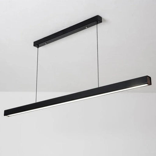Modern Led Pendant Light Linear Hanging Lamp for Home Dining Room Kitchen Chandelier Black Decorative Ceiling Suspension Fixture-DWHOME