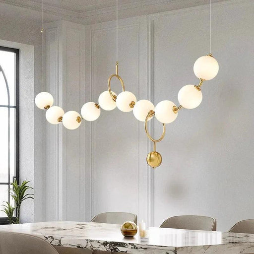 Modern Minimalist Bubble Glass Orb Chandelier-DWHOME