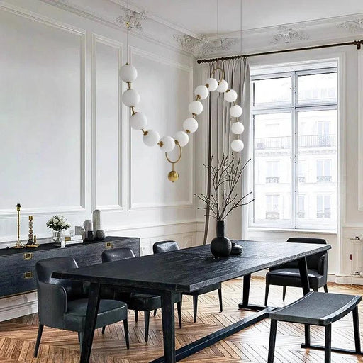 Modern Minimalist Bubble Glass Orb Chandelier-DWHOME
