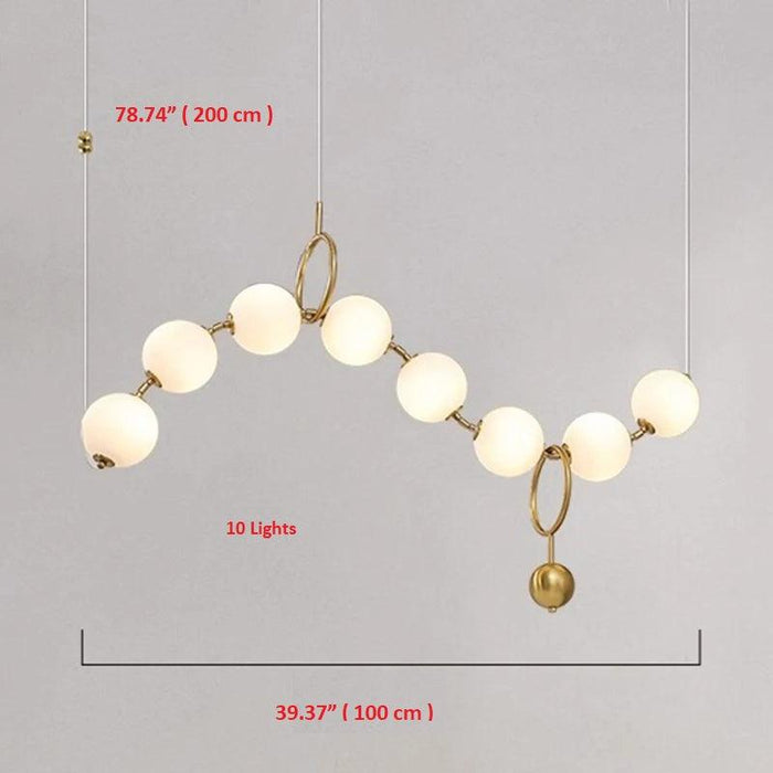 Modern Minimalist Bubble Glass Orb Chandelier - DWHOME