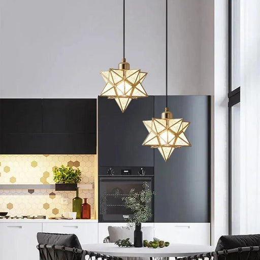 Modern Moravian Star Chandelier-DWHOME