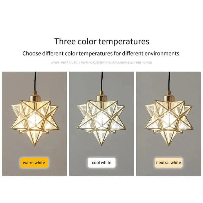 Modern Moravian Star Chandelier - DWHOME