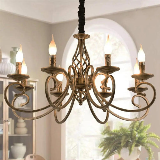Modern Bronze Rustic Chandeliers 6/8 Heads-DWHOME