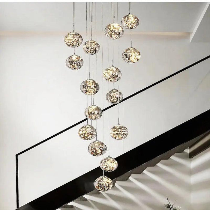 Modern Spiral Chandelier for Staircase - DWHOME