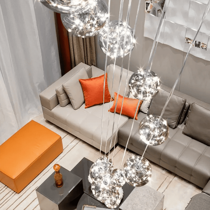 Modern Spiral Chandelier for Staircase - DWHOME