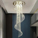 Modern Spiral Crystal Staircace Ceiling Chandelier - DWHOME