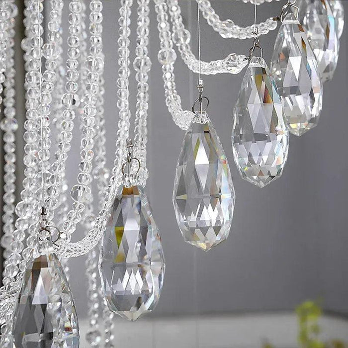 Modern Spiral Crystal Staircace Ceiling Chandelier - DWHOME