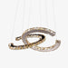 Modern Crystal Double C Chandelier-DWHOME