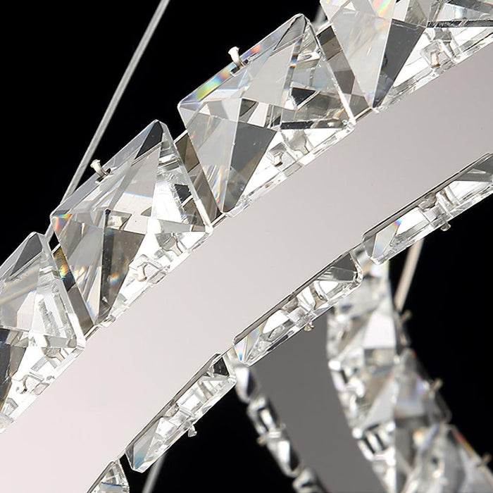 Modern Crystal Double C Chandelier-DWHOME