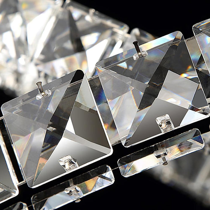 Modern Crystal Double C Chandelier-DWHOME
