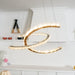 Modern Crystal Double C Chandelier-DWHOME