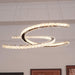 Modern Crystal Double C Chandelier-DWHOME