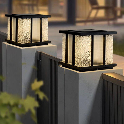Modern Cube Solar Outdoor Light-DWHOME