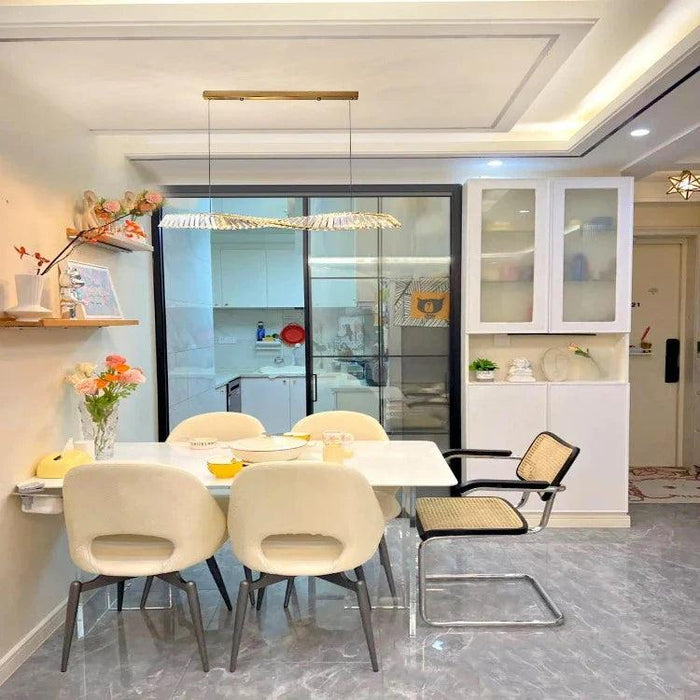 Moly Linear Crystal Chandelier for Dining Room&Kitchen - DWHOME