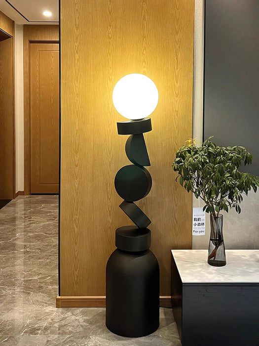 Monolith Cube Floor Lamp-DWHOME
