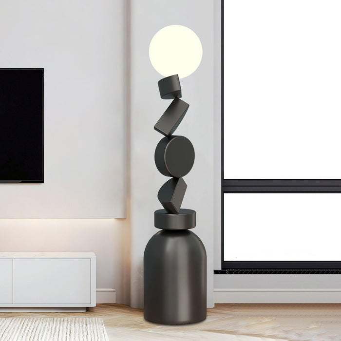 Monolith Cube Floor Lamp-DWHOME