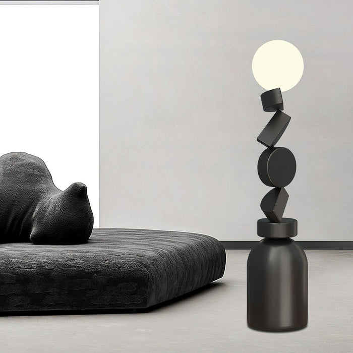 Monolith Cube Floor Lamp-DWHOME