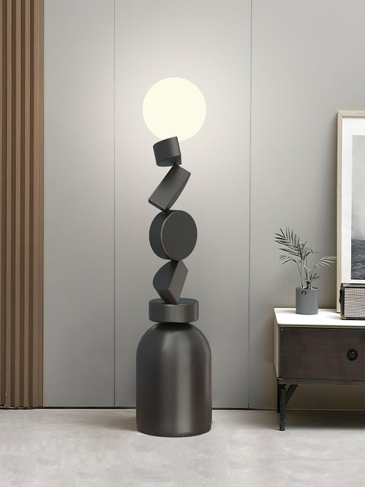 Monolith Cube Floor Lamp-DWHOME