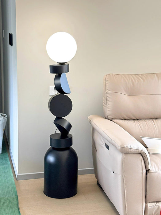 Monolith Cube Floor Lamp-DWHOME