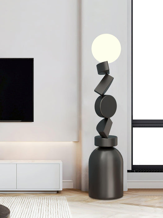 Monolith Cube Floor Lamp-DWHOME