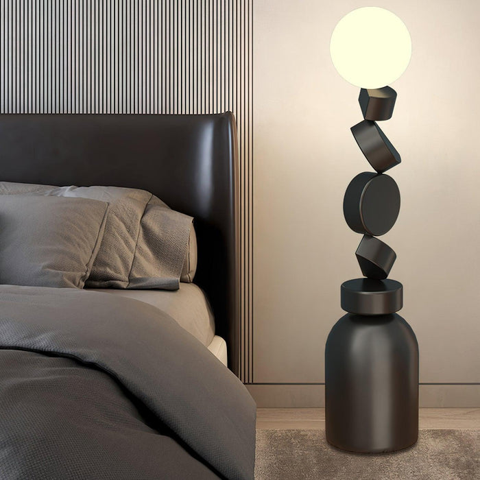 Monolith Cube Floor Lamp-DWHOME