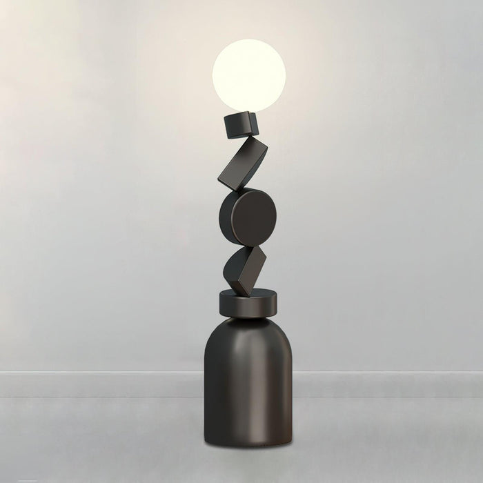 Monolith Cube Floor Lamp-DWHOME