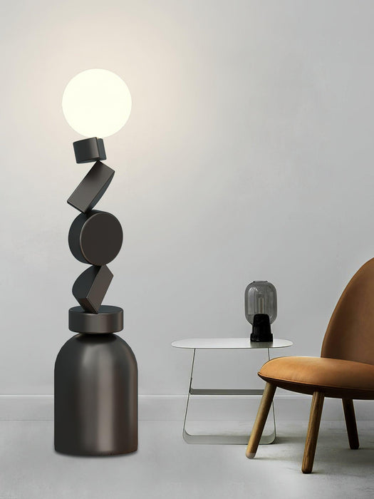 Monolith Cube Floor Lamp-DWHOME