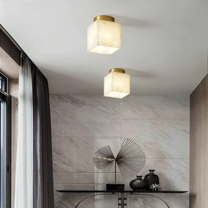 Moon Alabaster Ceiling Light-DWHOME