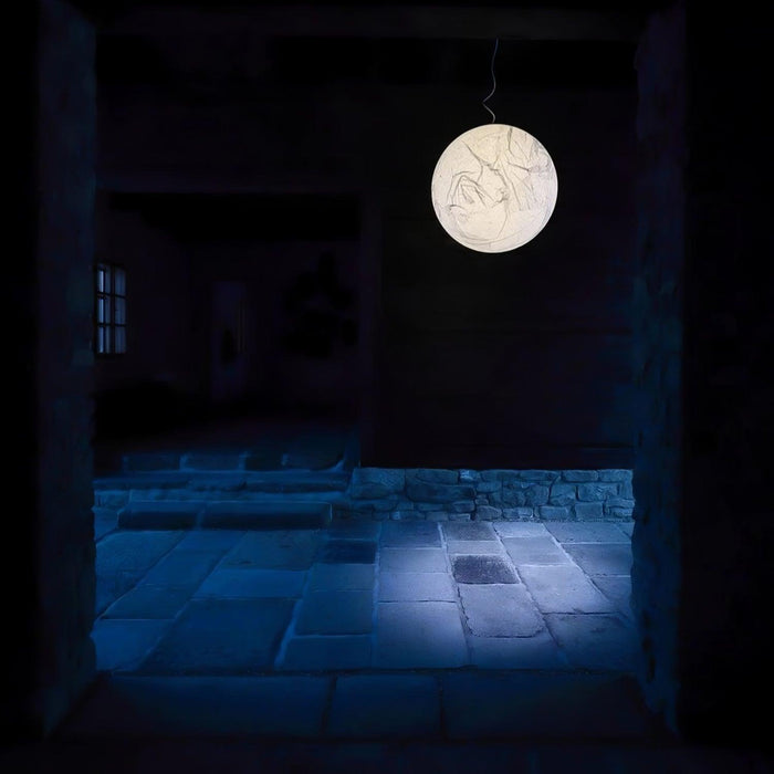 Moon Silk Pendant Lamp-DWHOME