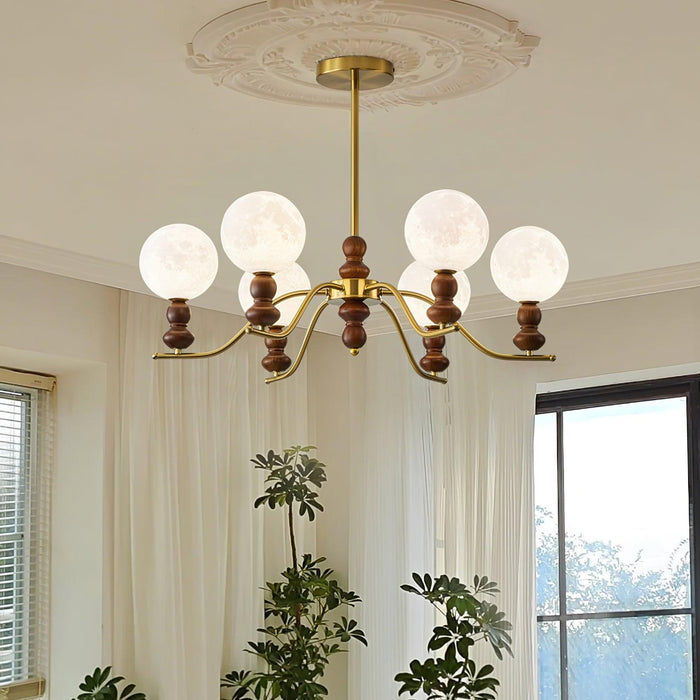 Moonlit Globe Chandelier-DWHOME