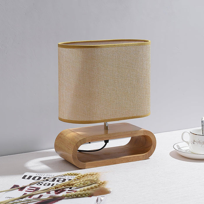 Moti Wood Table Lamp-DWHOME