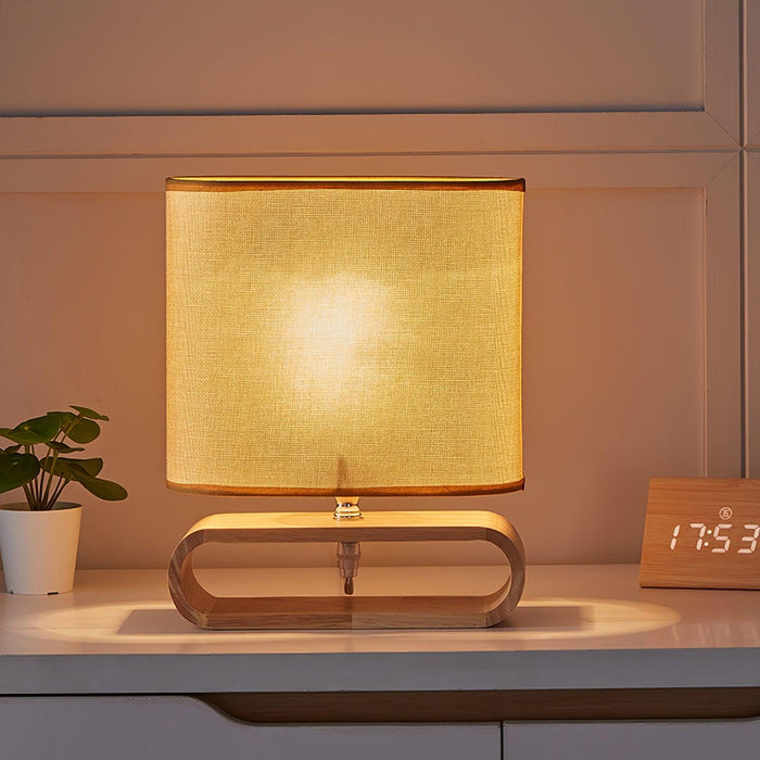 Moti Wood Table Lamp-DWHOME