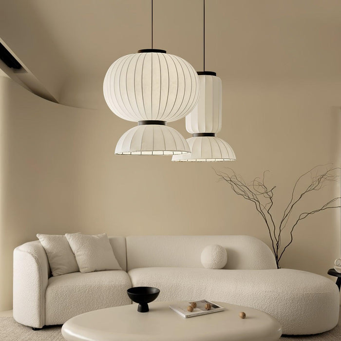 Mulberry Silk Lantern Pendant Light-DWHOME