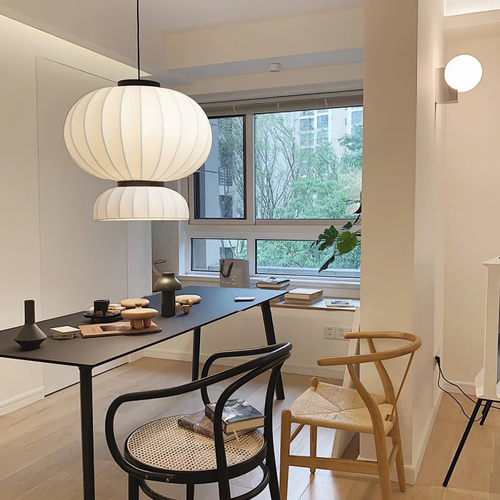 Mulberry Silk Lantern Pendant Light-DWHOME