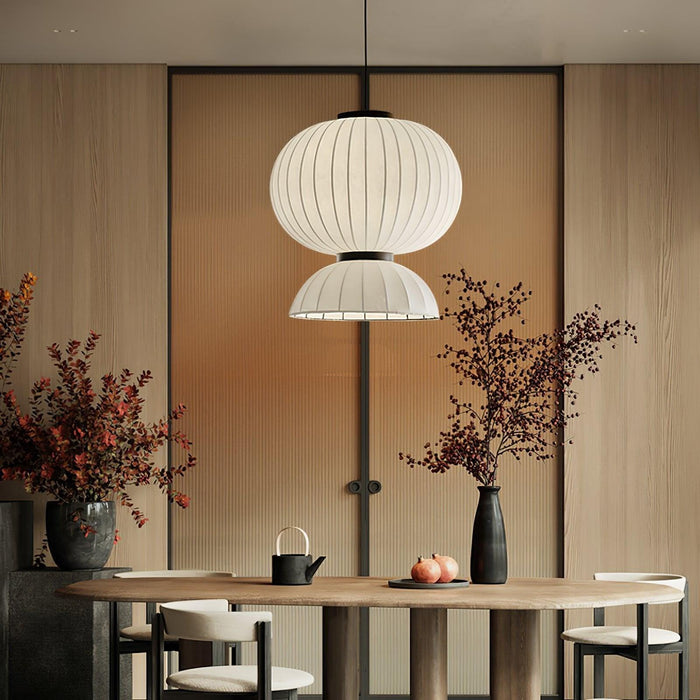 Mulberry Silk Lantern Pendant Light-DWHOME