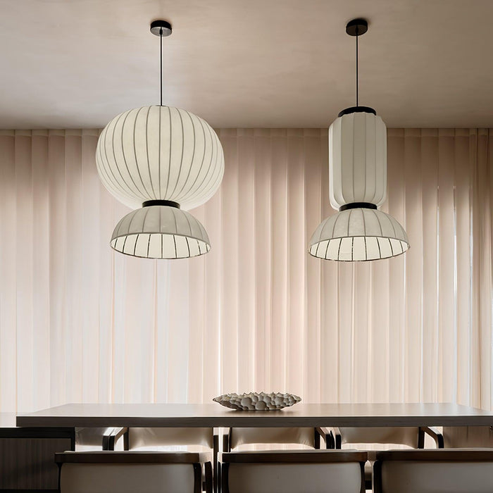 Mulberry Silk Lantern Pendant Light-DWHOME