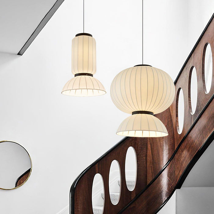 Mulberry Silk Lantern Pendant Light-DWHOME