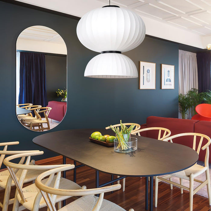 Mulberry Silk Lantern Pendant Light-DWHOME