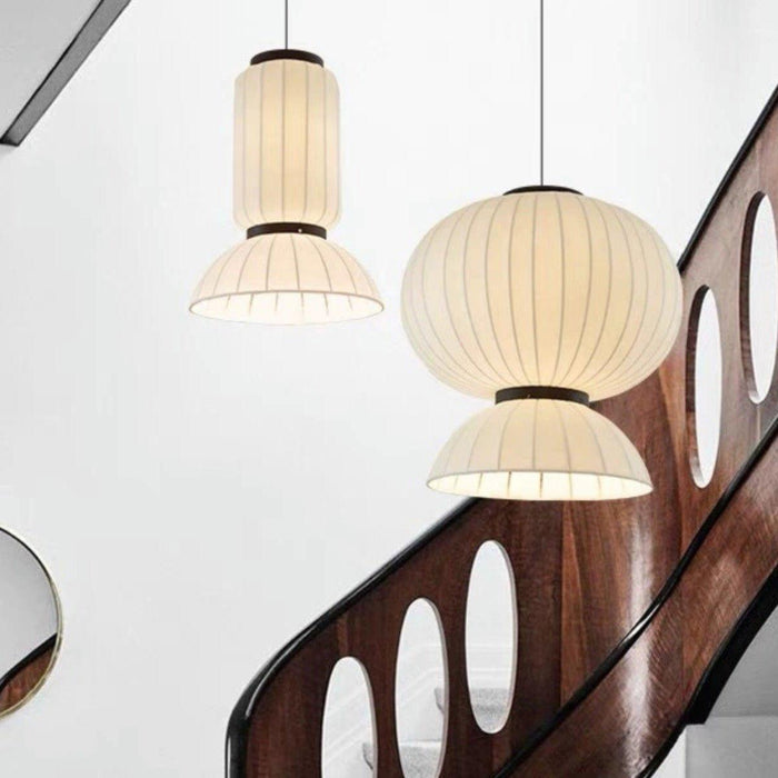 Mulberry Silk Lantern Pendant Light-DWHOME