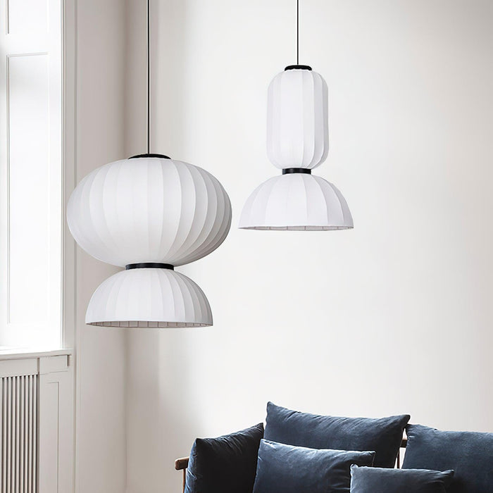 Mulberry Silk Lantern Pendant Light-DWHOME