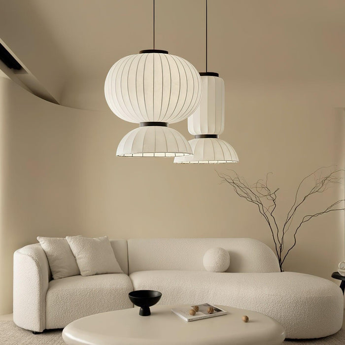 Mulberry Silk Lantern Pendant Light-DWHOME