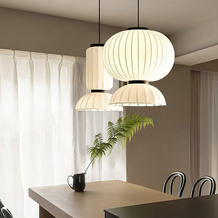 Mulberry Silk Lantern Pendant Light-DWHOME