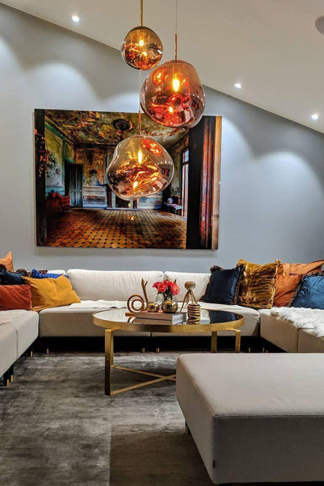 Multi Lava Round Pendant Lamp - DWHOME