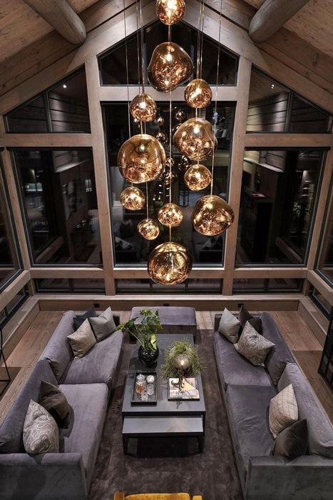 Multi Lava Round Pendant Lamp - DWHOME