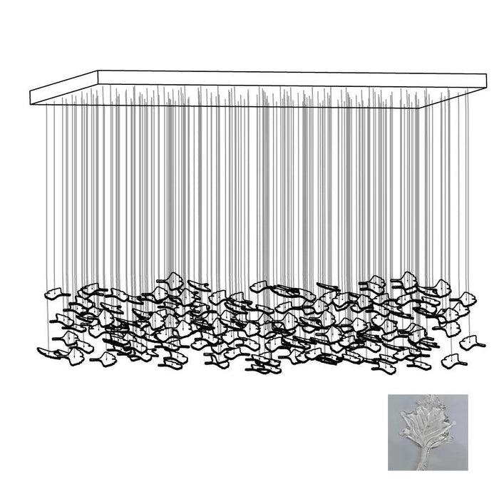 Multicolor Crystal Maple Leaf Chandelier - DWHOME