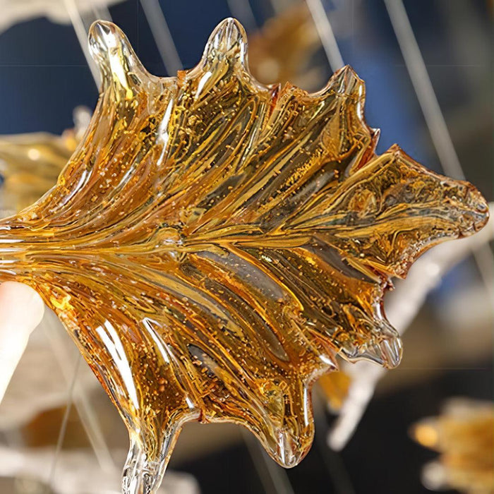 Multicolor Crystal Maple Leaf Chandelier - DWHOME