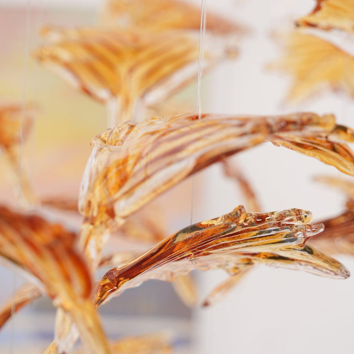 Multicolor Crystal Maple Leaf Chandelier - DWHOME