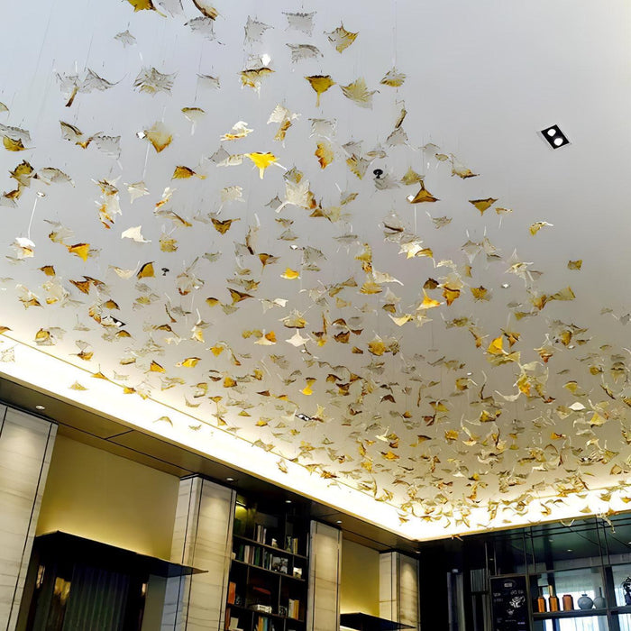 Multicolor Crystal Maple Leaf Chandelier - DWHOME