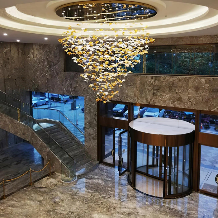 Multicolor Crystal Maple Leaf Chandelier - DWHOME